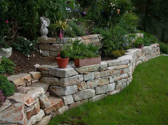 Terrassierung der Gemüsebeete