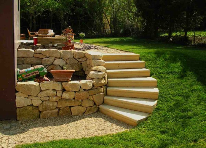 Treppenschwung Sandstein